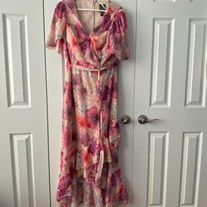 Nightway Ruffle long Gown  SZ 14